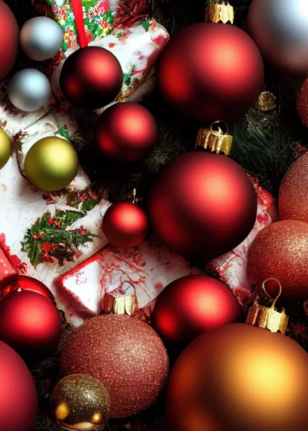 Christmas Decor 5’X7’ Ultracloth (60 X 84 Inch) Backdrop