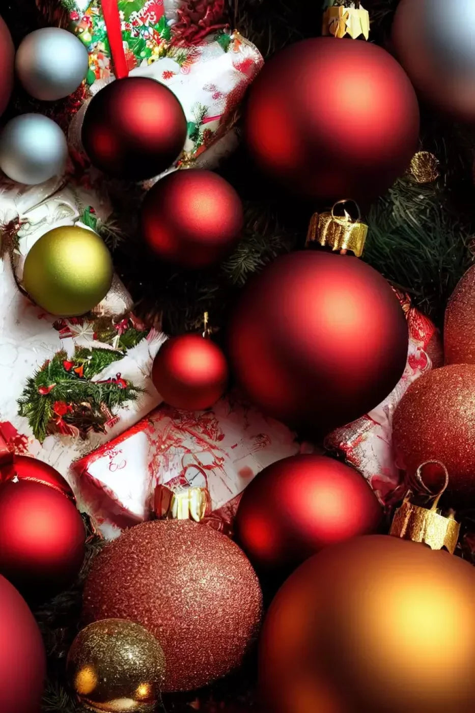 Christmas Decor 8’X12’ Ultracloth (96 X 144 Inch) Backdrop