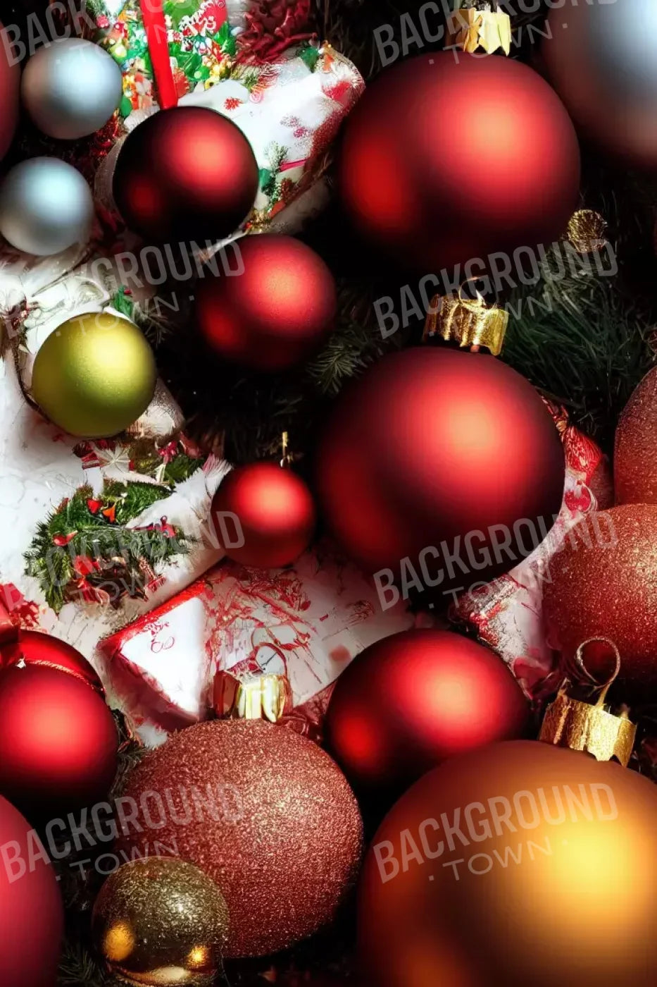 Christmas Decor 8’X12’ Ultracloth (96 X 144 Inch) Backdrop