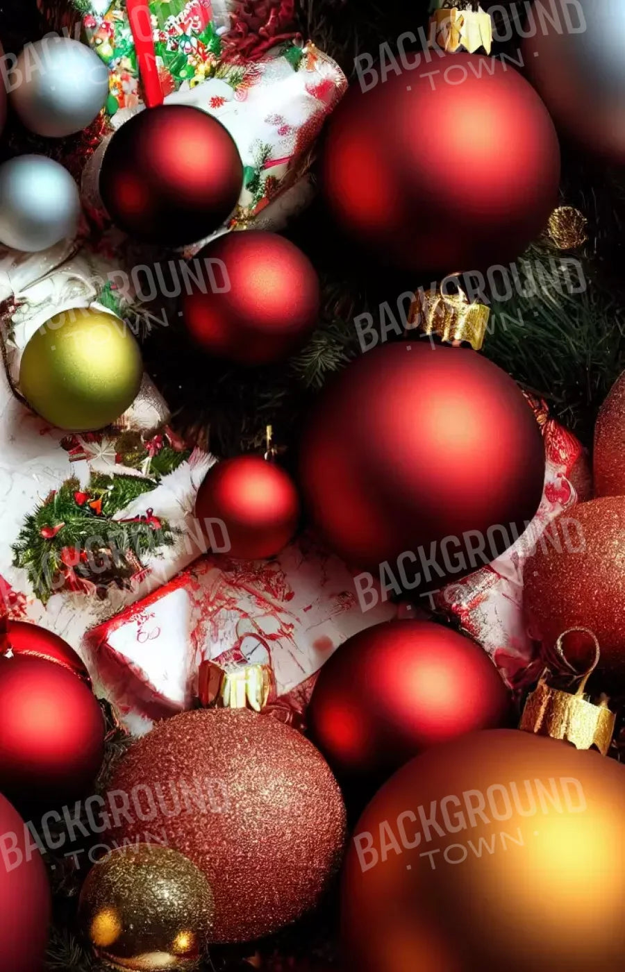 Christmas Decor 9’X14’ Ultracloth (108 X 168 Inch) Backdrop