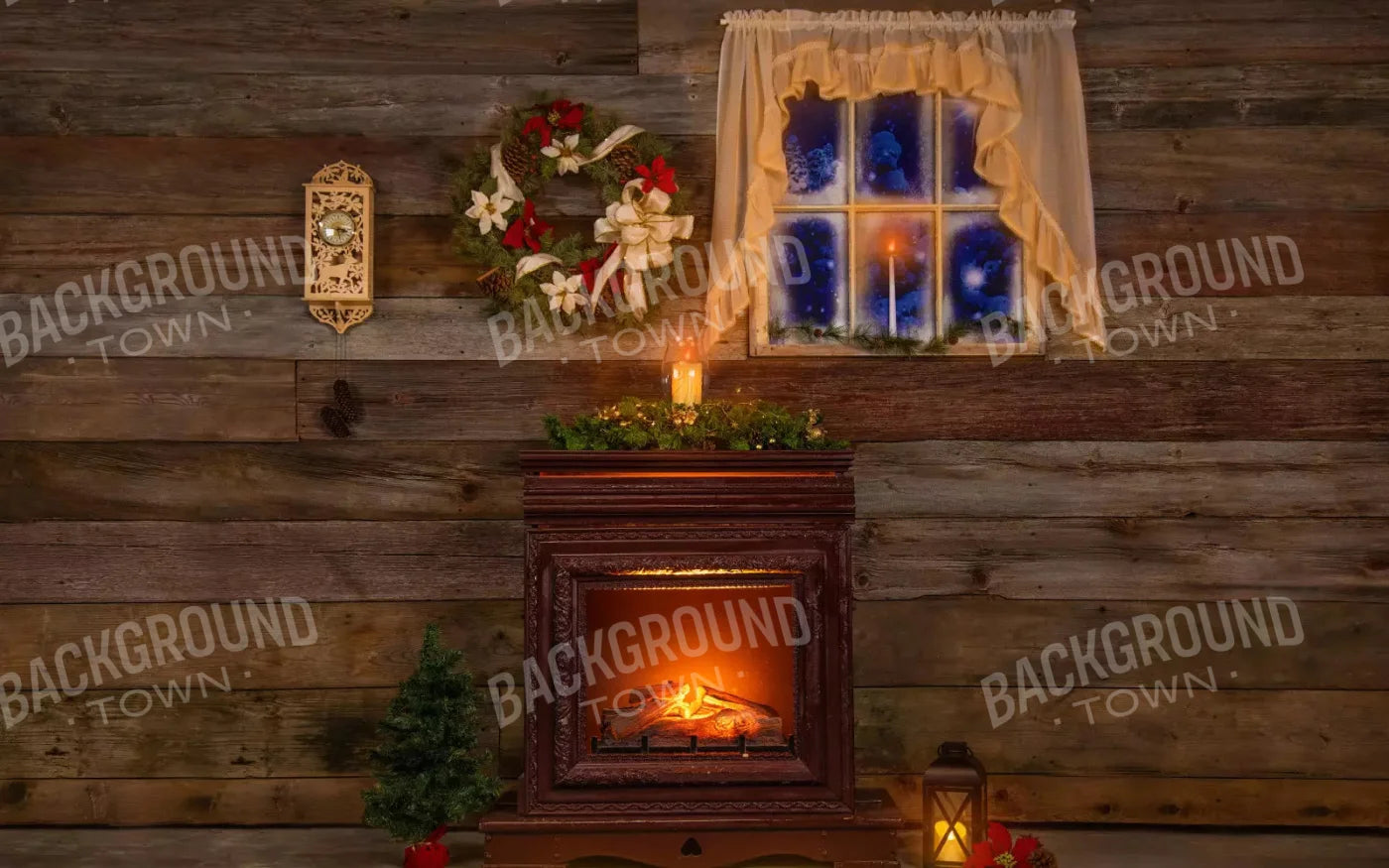 Christmas Details 14X9 Ultracloth ( 168 X 108 Inch ) Backdrop