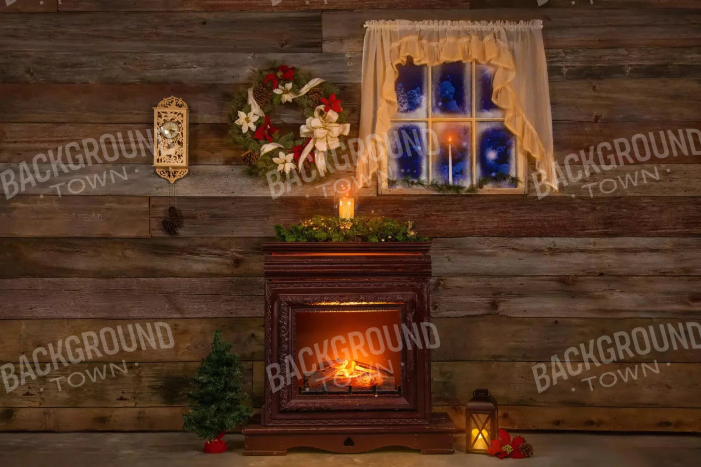 Christmas Details 8X5 Ultracloth ( 96 X 60 Inch ) Backdrop