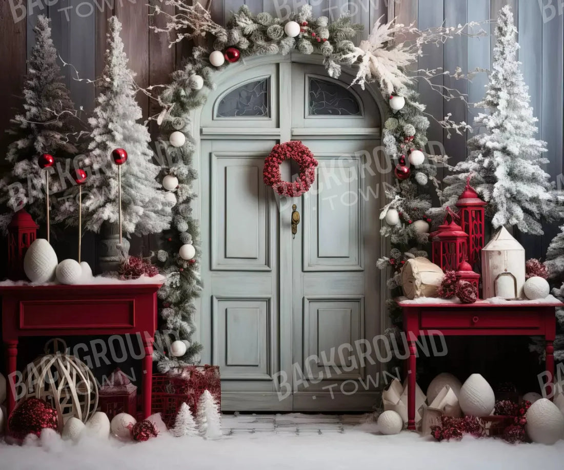 Red Christmas Backdrop for Photography