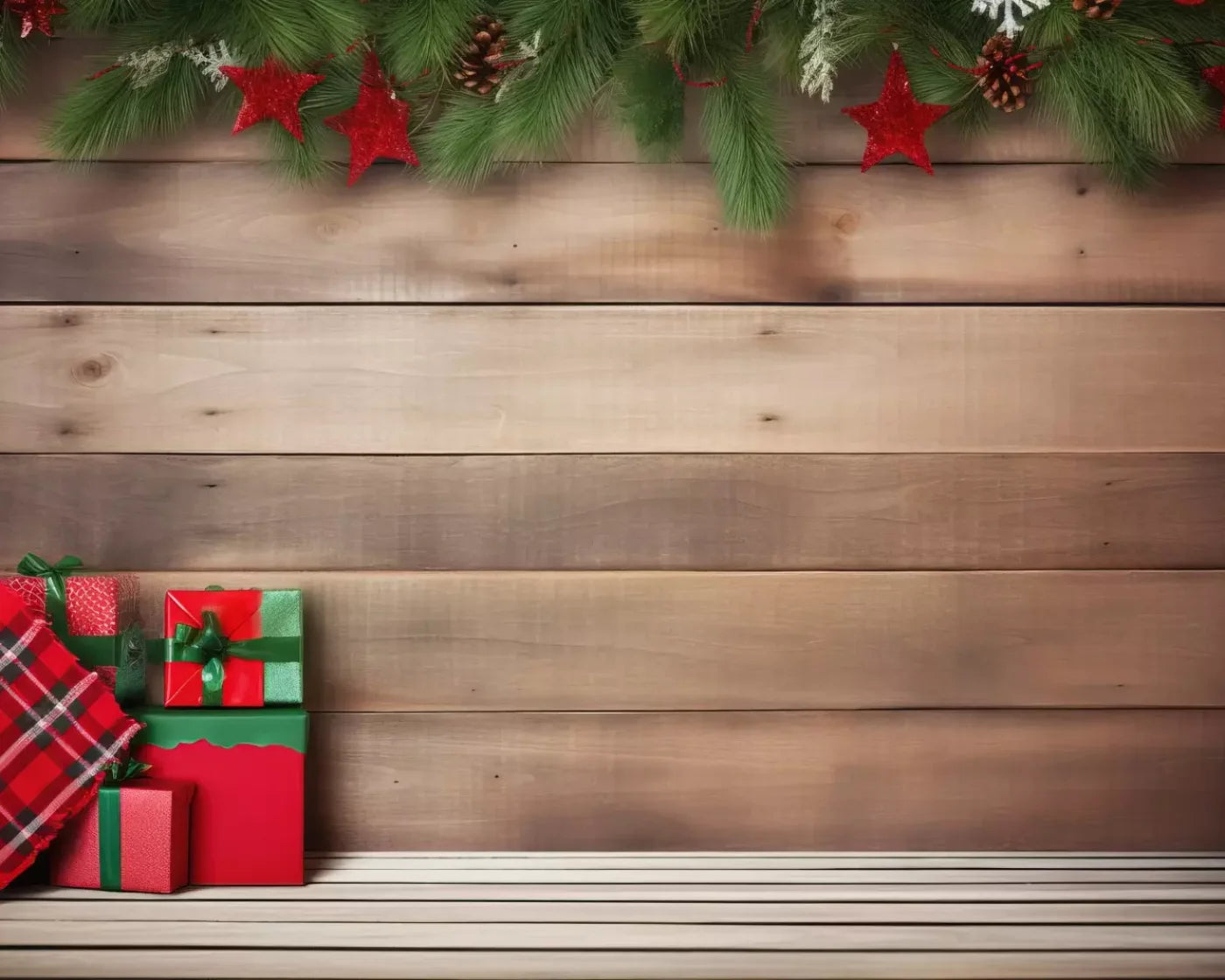 Christmas Gift I 10’X8’ Fleece (120 X 96 Inch) Backdrop