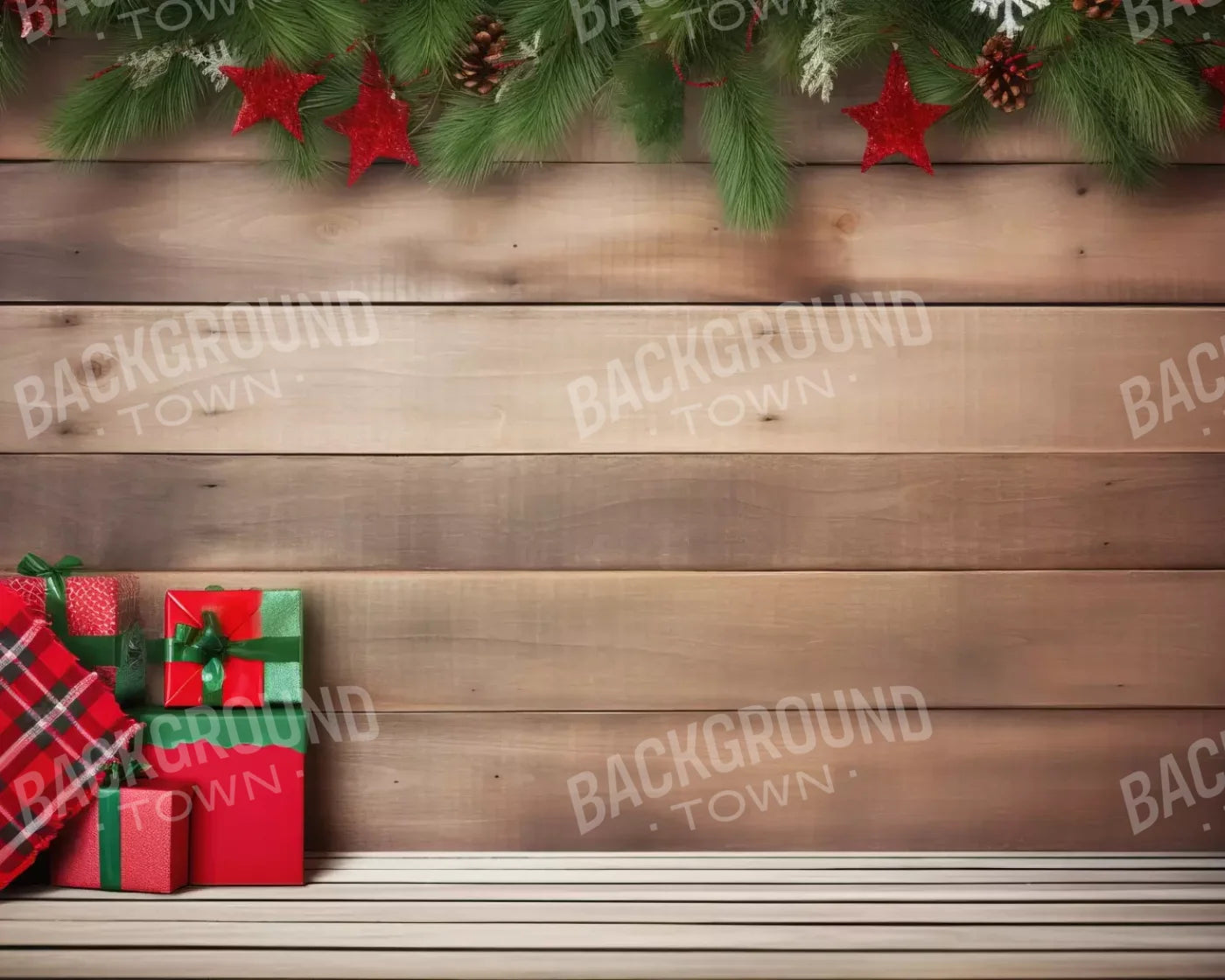 Christmas Gift I 10’X8’ Fleece (120 X 96 Inch) Backdrop