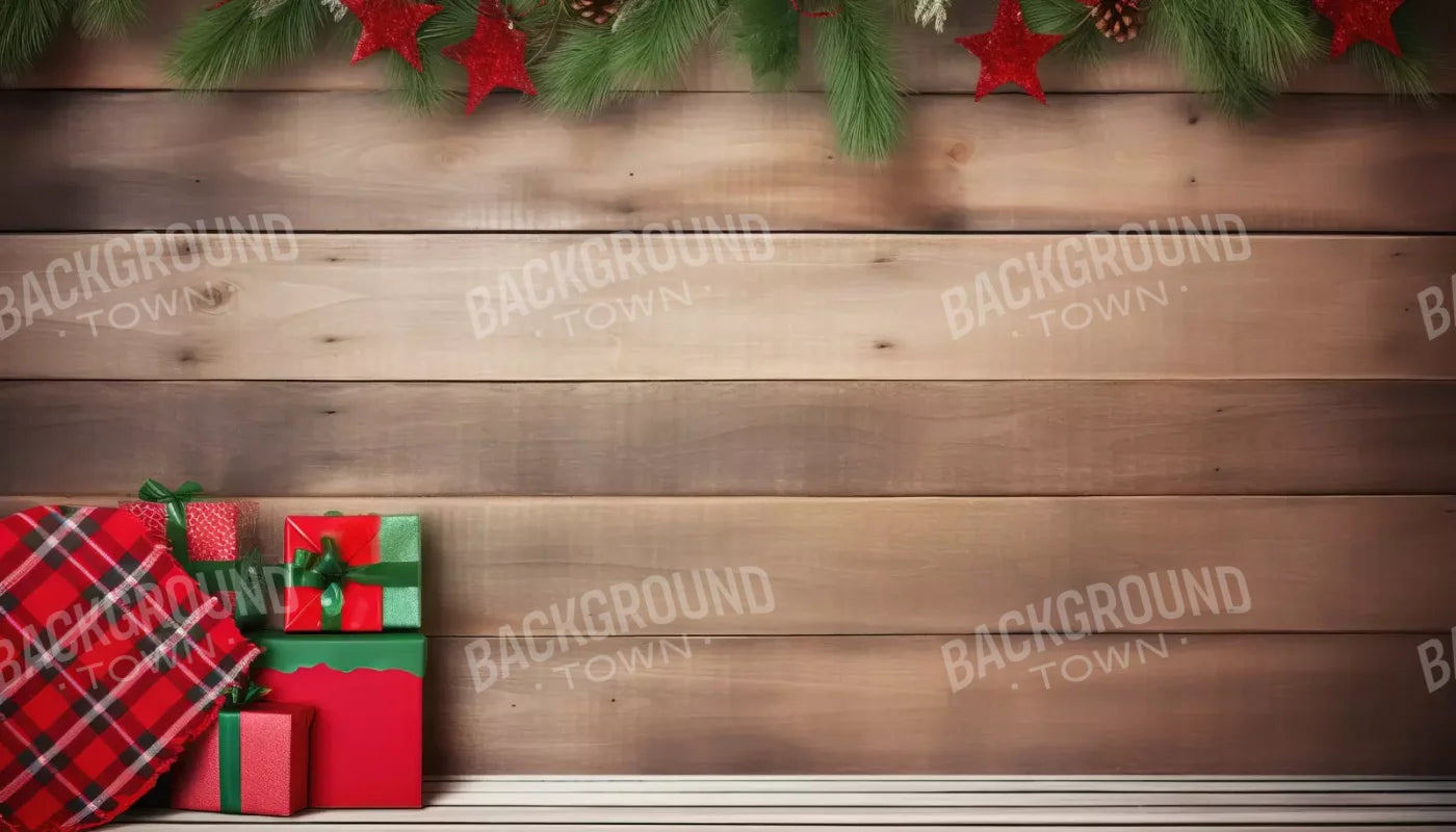 Christmas Gift I 14’X8’ Ultracloth (168 X 96 Inch) Backdrop