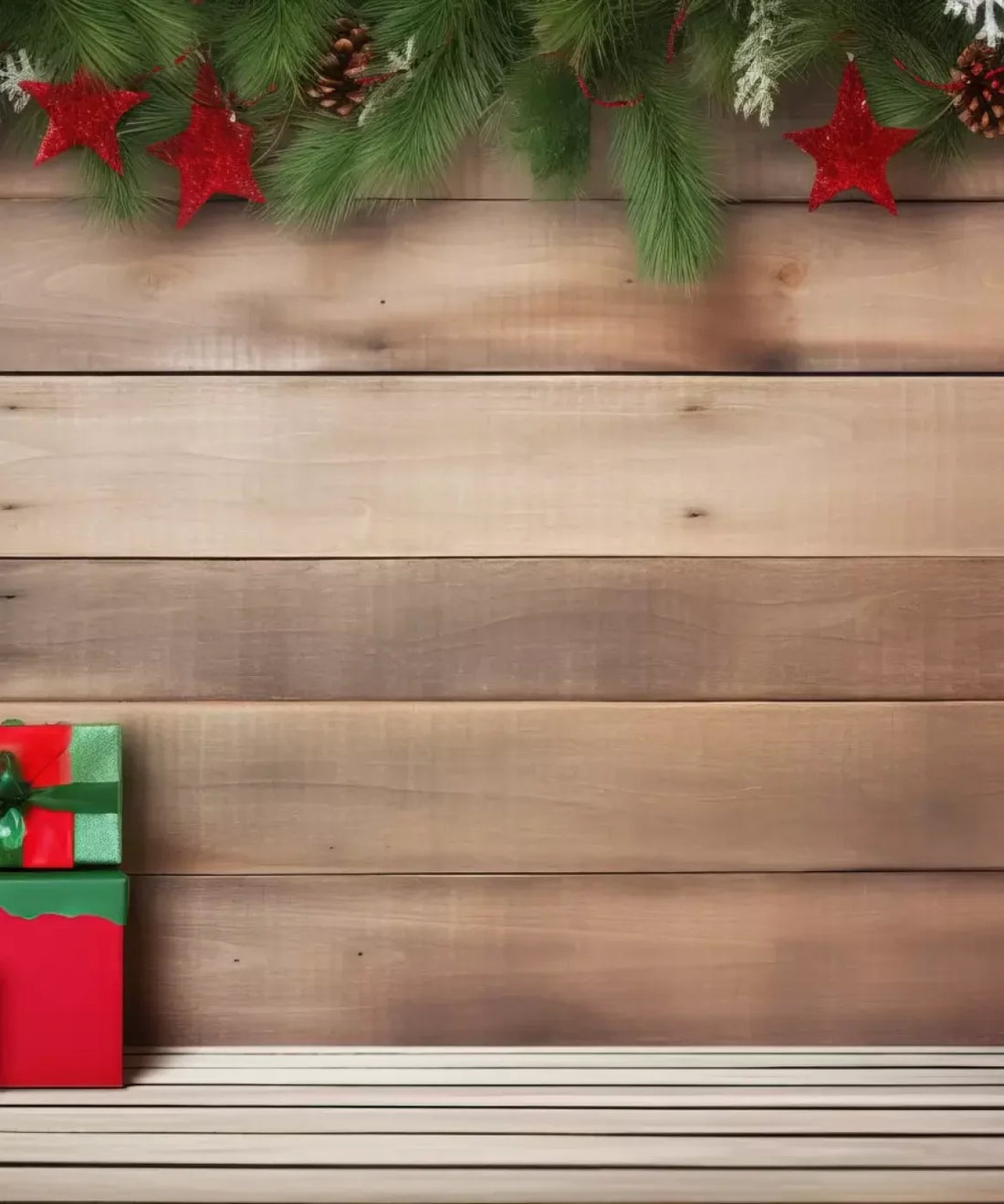 Red Christmas Backdrop for Photography
