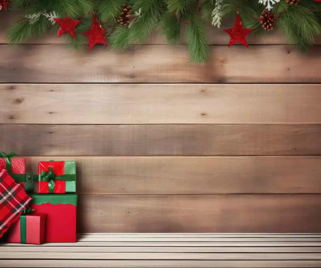 Christmas Gift I 5’X4’2 Fleece (60 X 50 Inch) Backdrop