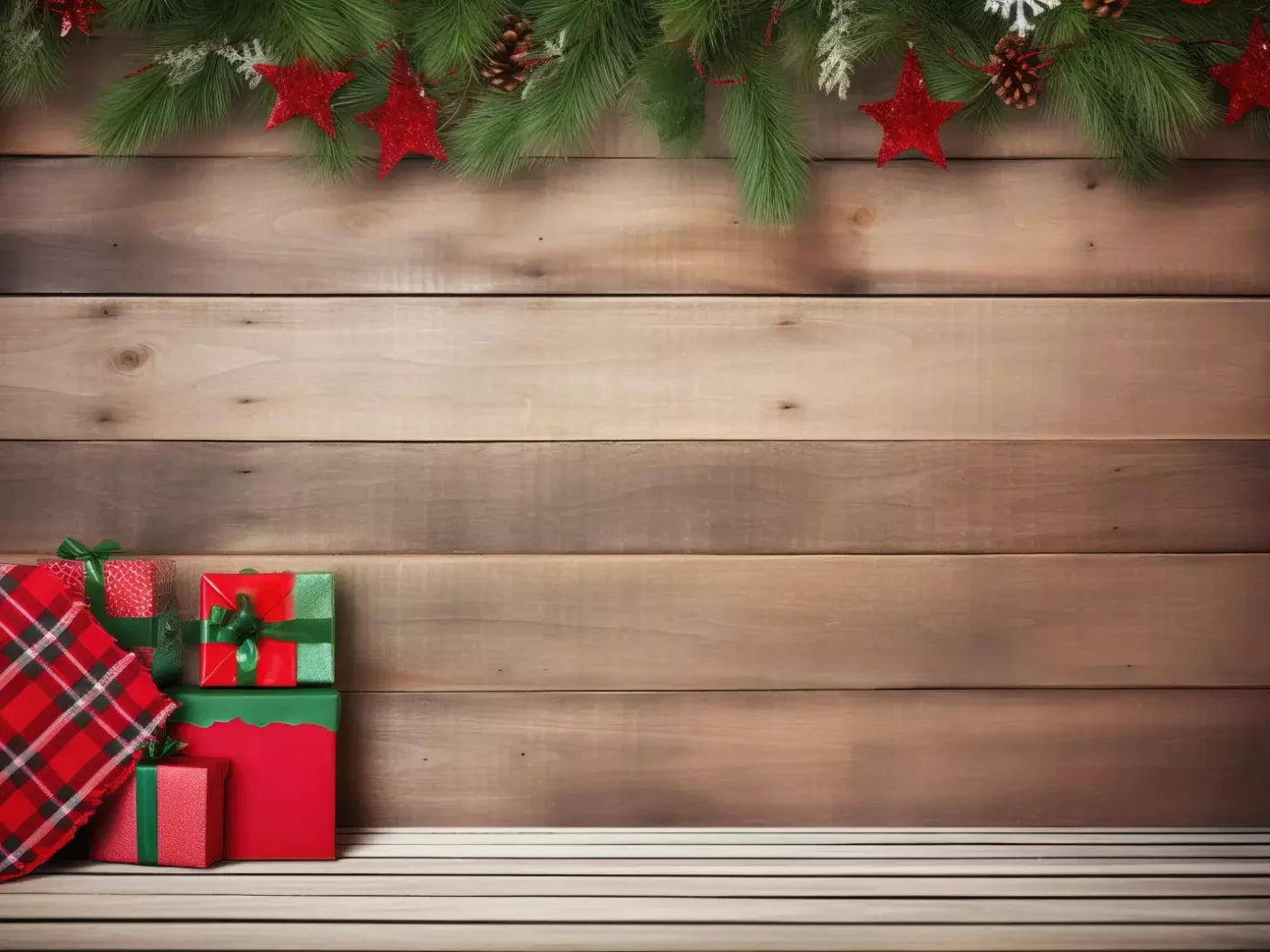 Christmas Gift I 6’8X5’ Fleece (80 X 60 Inch) Backdrop