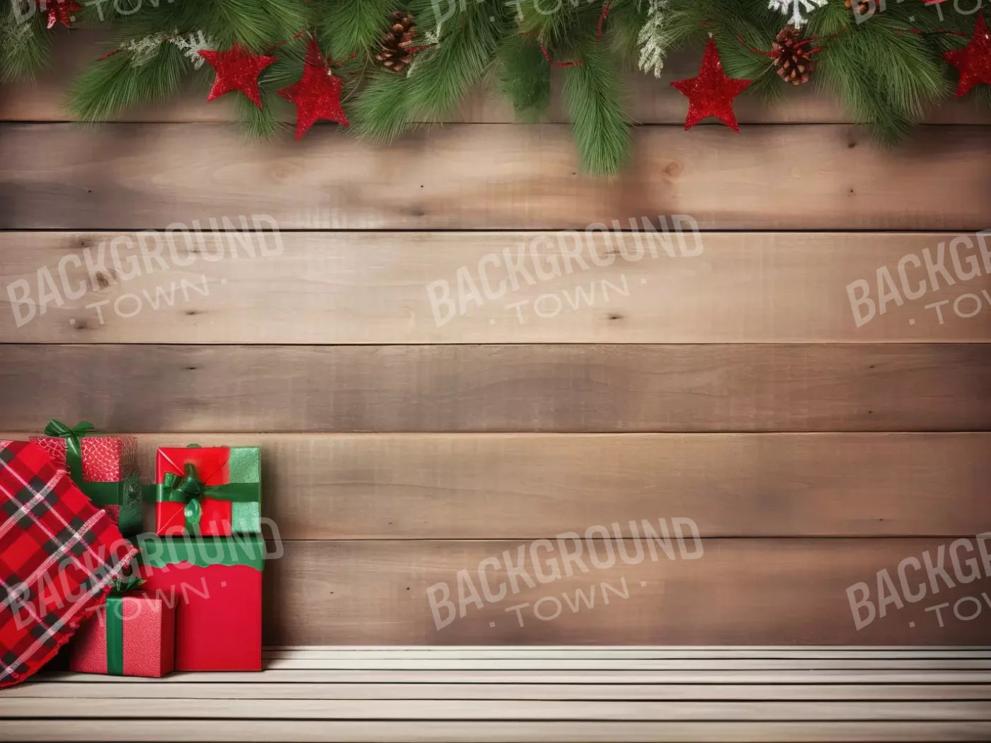 Christmas Gift I 6’8X5’ Fleece (80 X 60 Inch) Backdrop