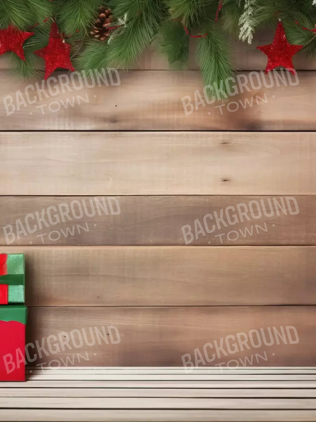 Christmas Gift I 6’X8’ Fleece (72 X 96 Inch) Backdrop