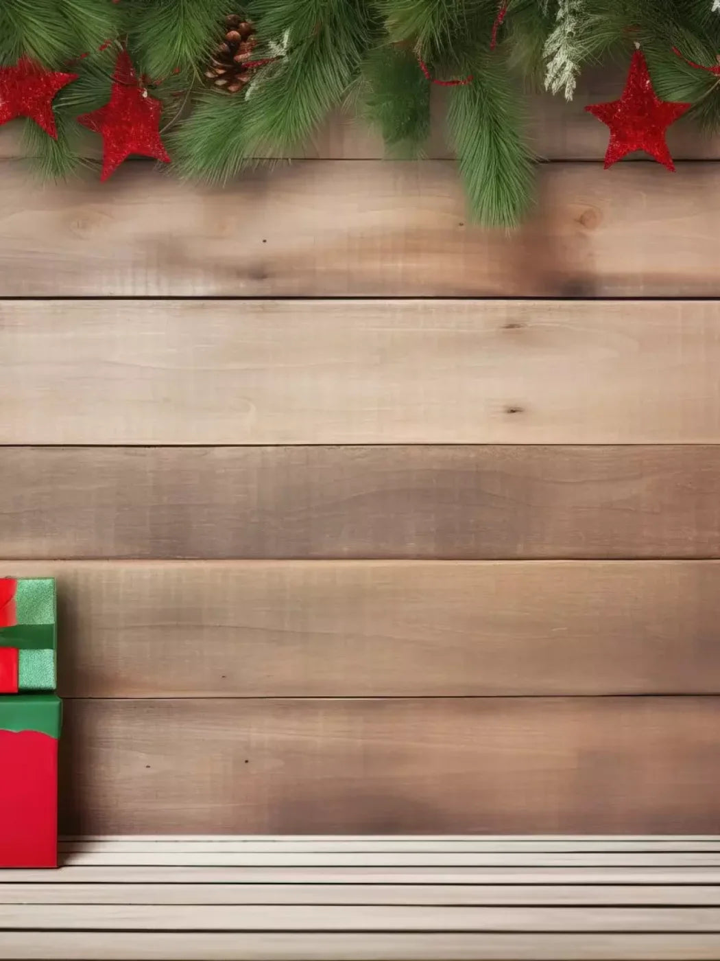 Christmas Gift I 6’X8’ Fleece (72 X 96 Inch) Backdrop