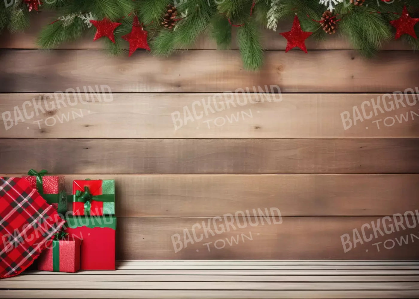 Christmas Gift I 7’X5’ Ultracloth (84 X 60 Inch) Backdrop