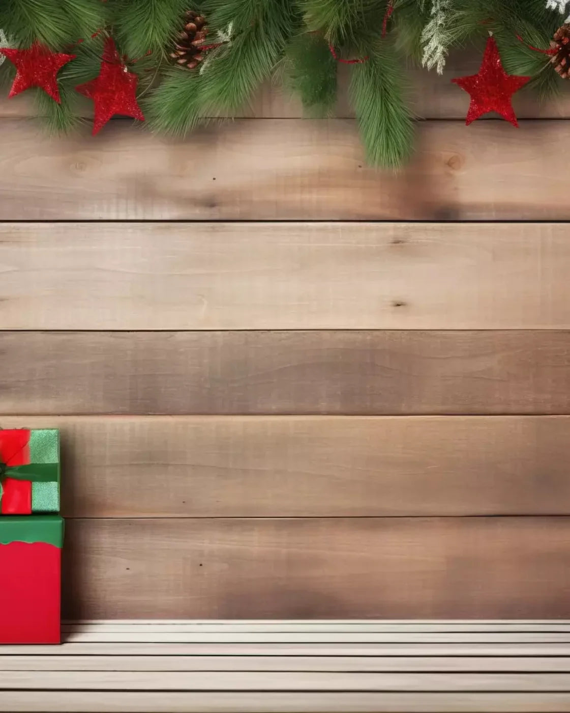 Christmas Gift I 8’X10’ Fleece (96 X 120 Inch) Backdrop