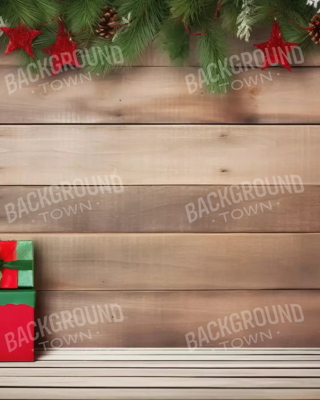 Christmas Gift I 8’X10’ Fleece (96 X 120 Inch) Backdrop