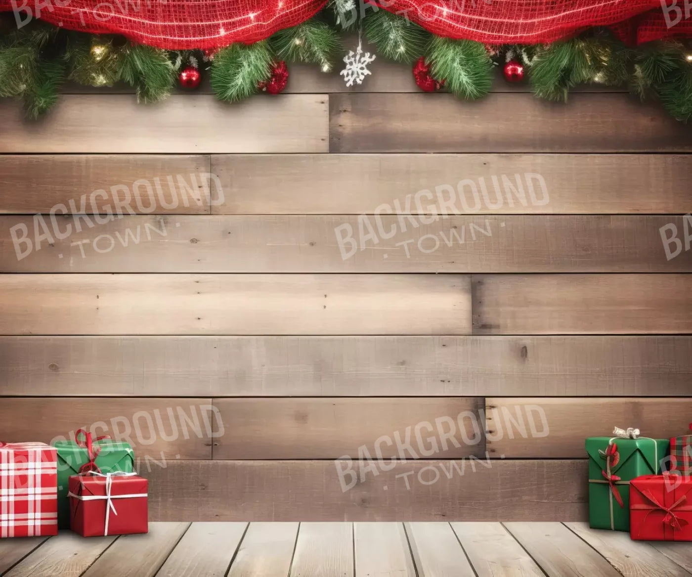 Christmas Gift Ii 12’X10’ Ultracloth (144 X 120 Inch) Backdrop