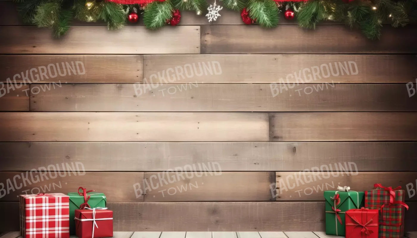 Christmas Gift Ii 14’X8’ Ultracloth (168 X 96 Inch) Backdrop