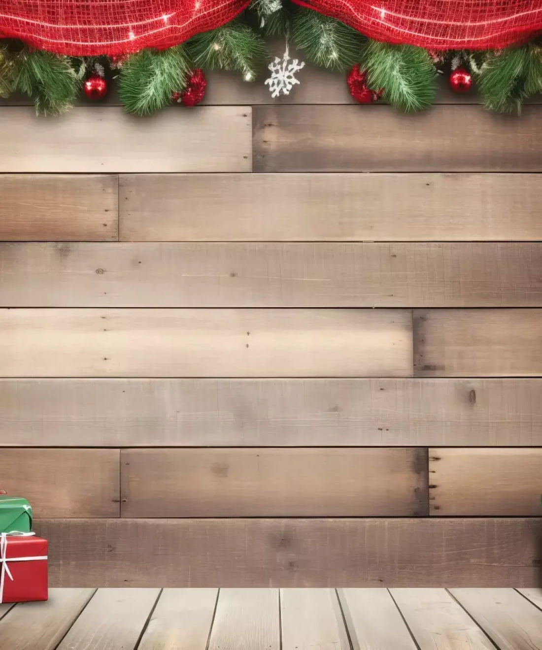 Red , Green , Brown  Backdrop for Photography