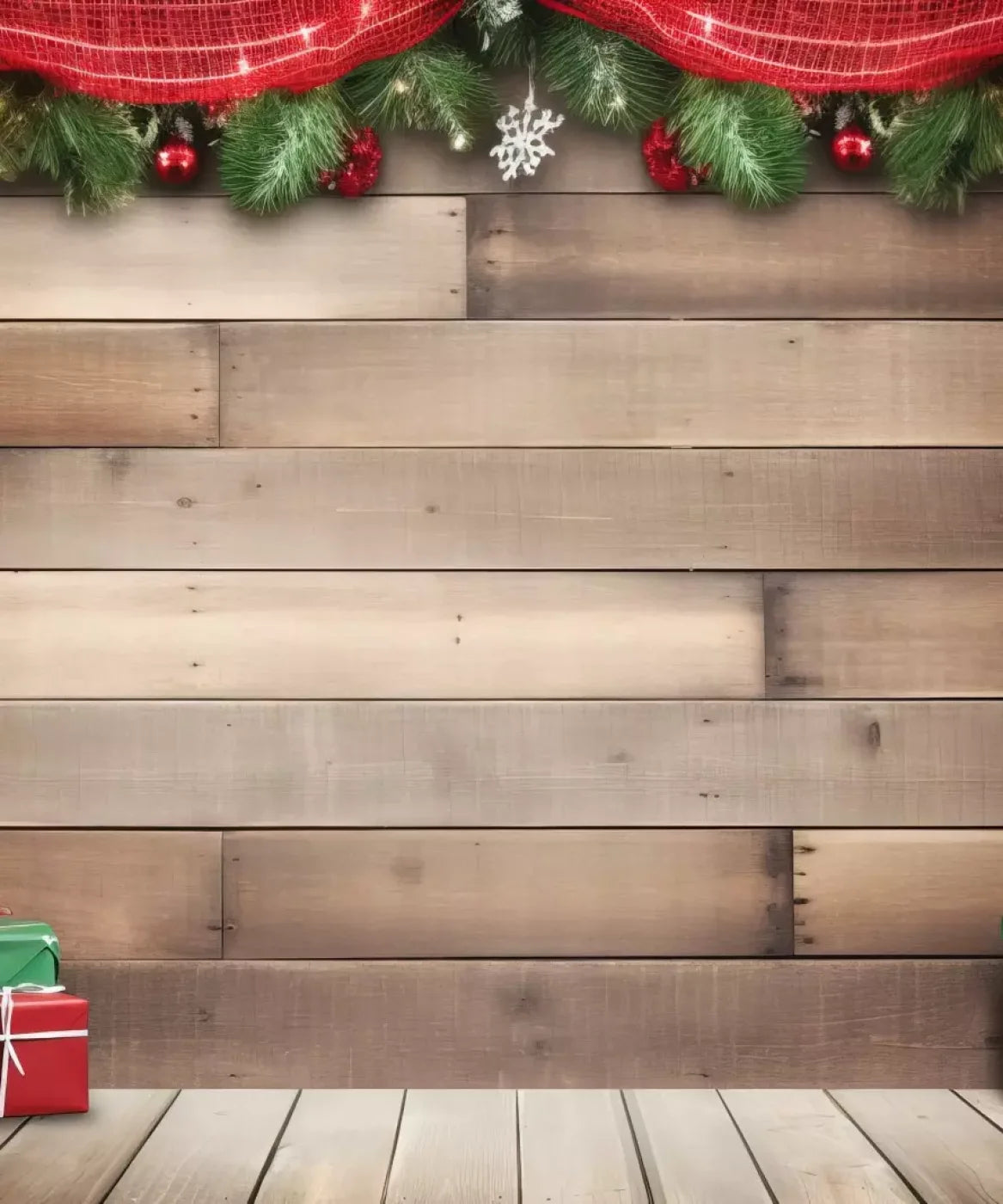 Red , Green , Brown  Backdrop for Photography