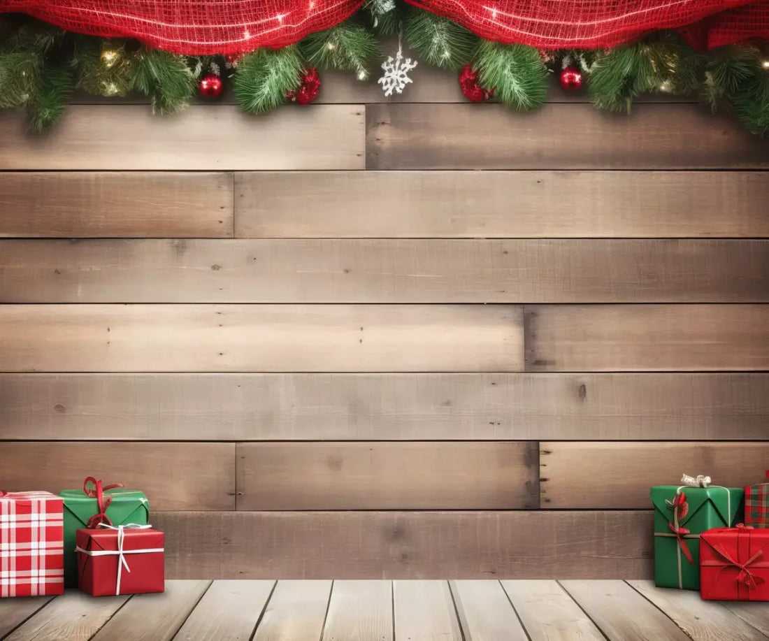 Christmas Gift Ii 5’X4’2 Fleece (60 X 50 Inch) Backdrop