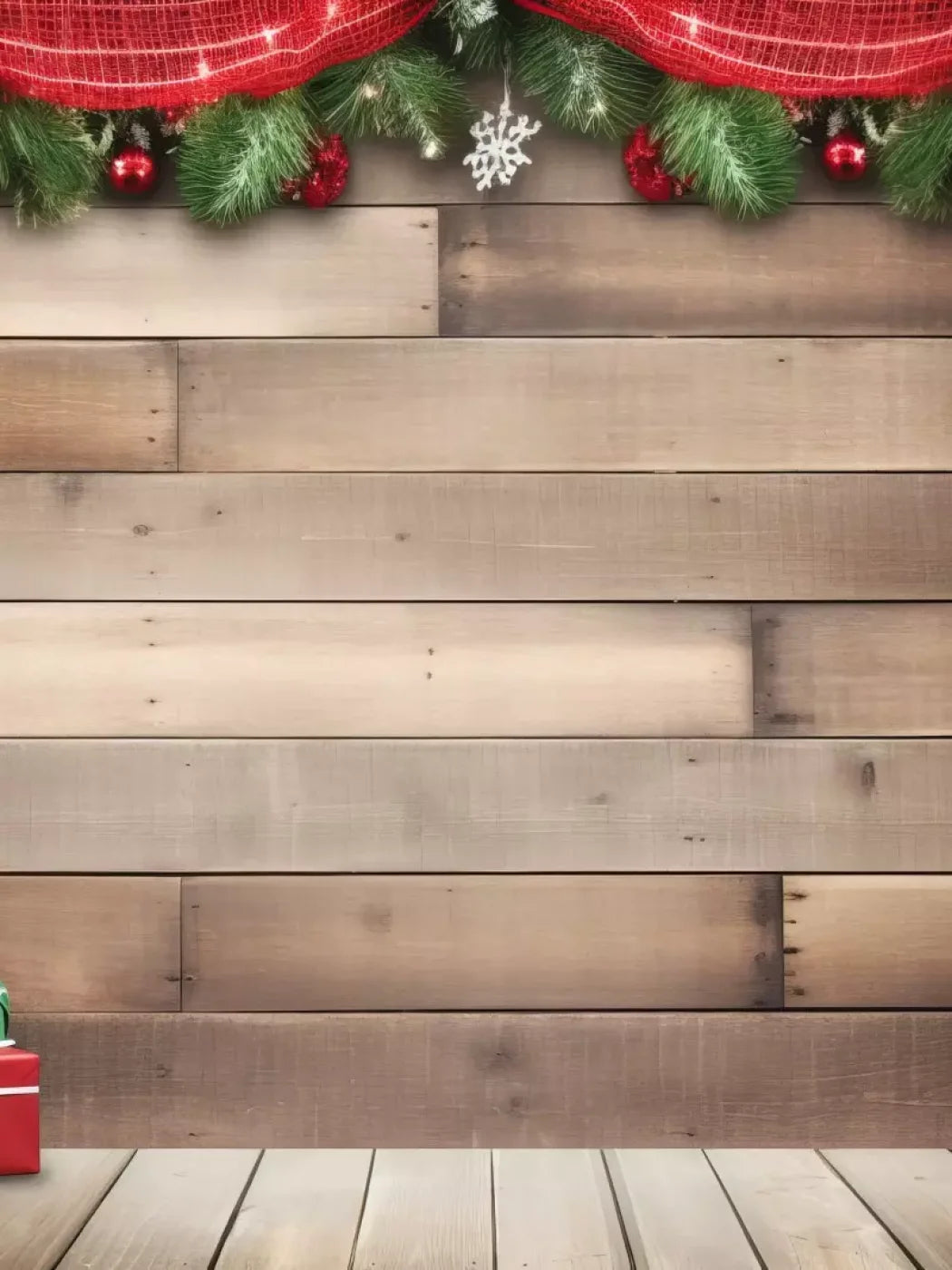 Christmas Gift Ii 6’X8’ Fleece (72 X 96 Inch) Backdrop