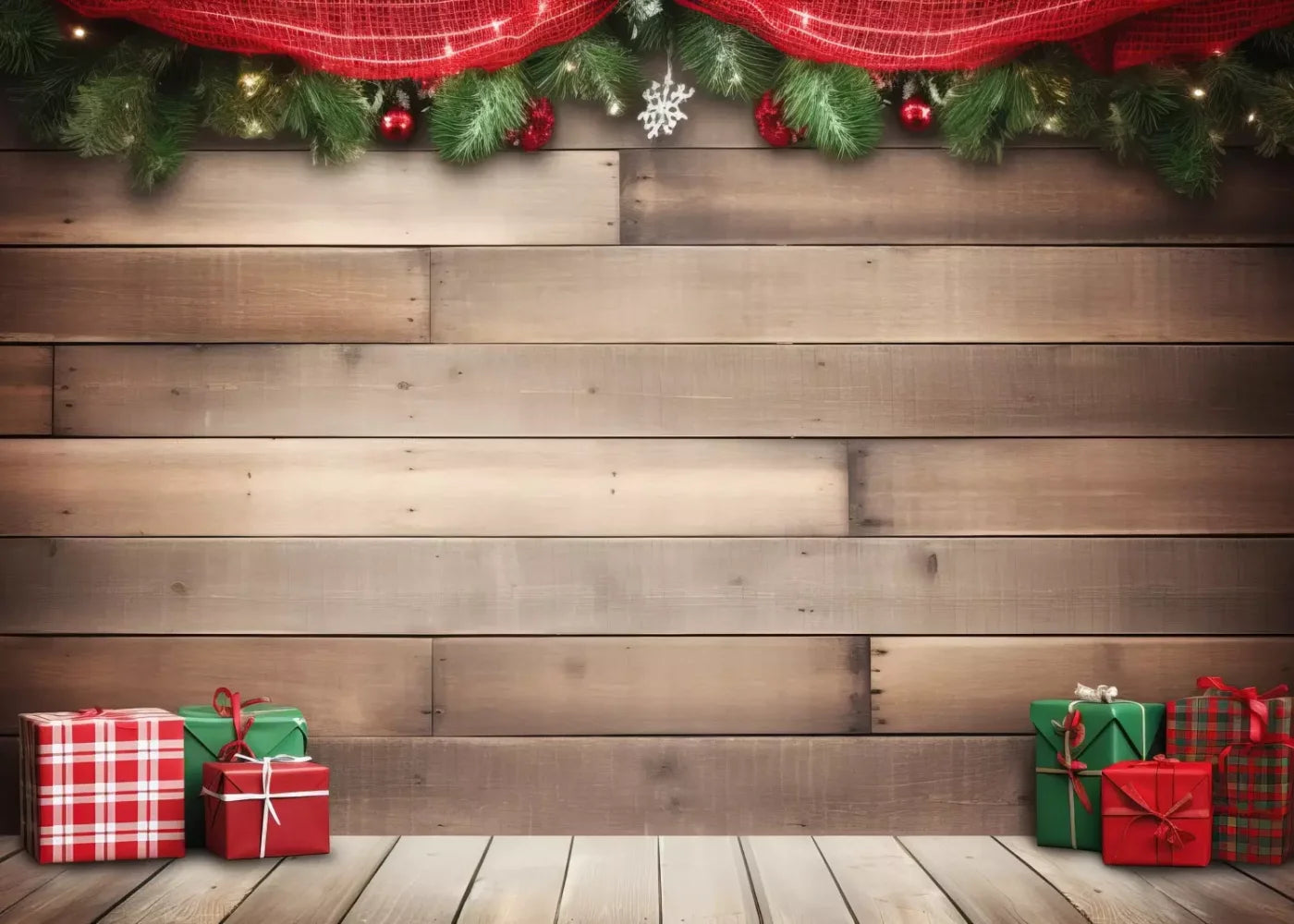 Christmas Gift Ii 7’X5’ Ultracloth (84 X 60 Inch) Backdrop