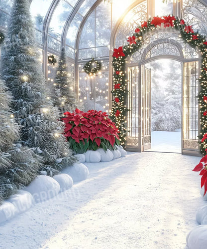 Christmas Greenhouse 10’X12’ Ultracloth (120 X 144 Inch) Backdrop