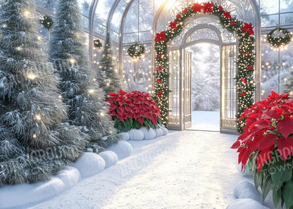 Christmas Greenhouse 7’X5’ Ultracloth (84 X 60 Inch) Backdrop