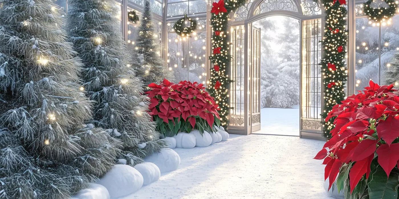 Christmas Greenhouse 16’X8’ Ultracloth (192 X 96 Inch) Backdrop