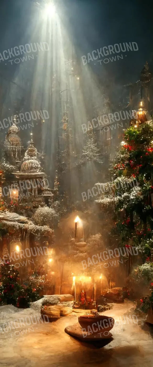 Christmas Grotto 5’X12’ Ultracloth For Westcott X-Drop (60 X 144 Inch) Backdrop