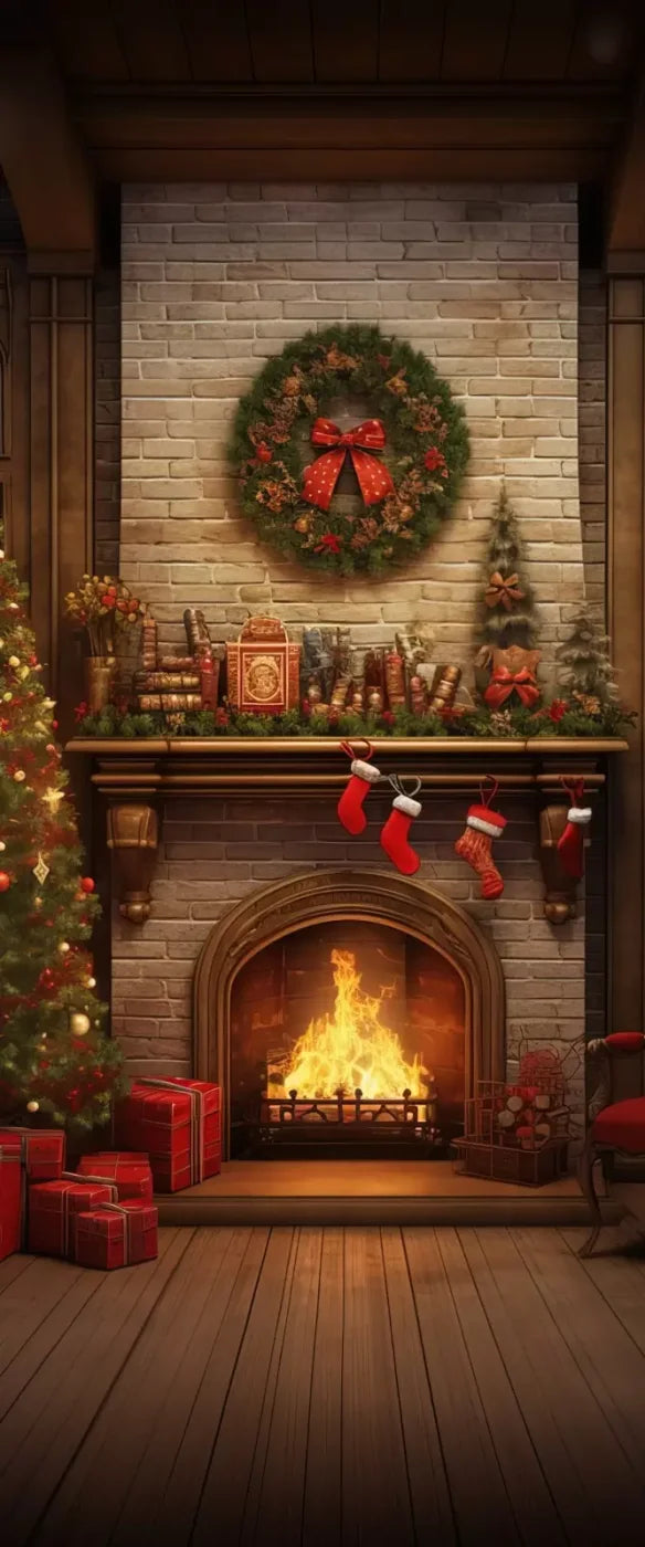Christmas In Hometown 5’X12’ Ultracloth For Westcott X-Drop (60 X 144 Inch) Backdrop