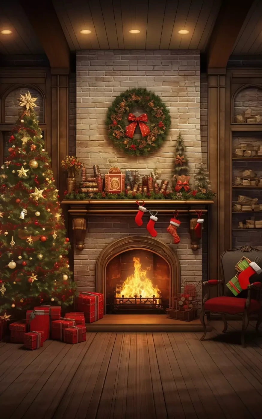 Christmas In The City 10’X16’ Ultracloth (120 X 192 Inch) Backdrop