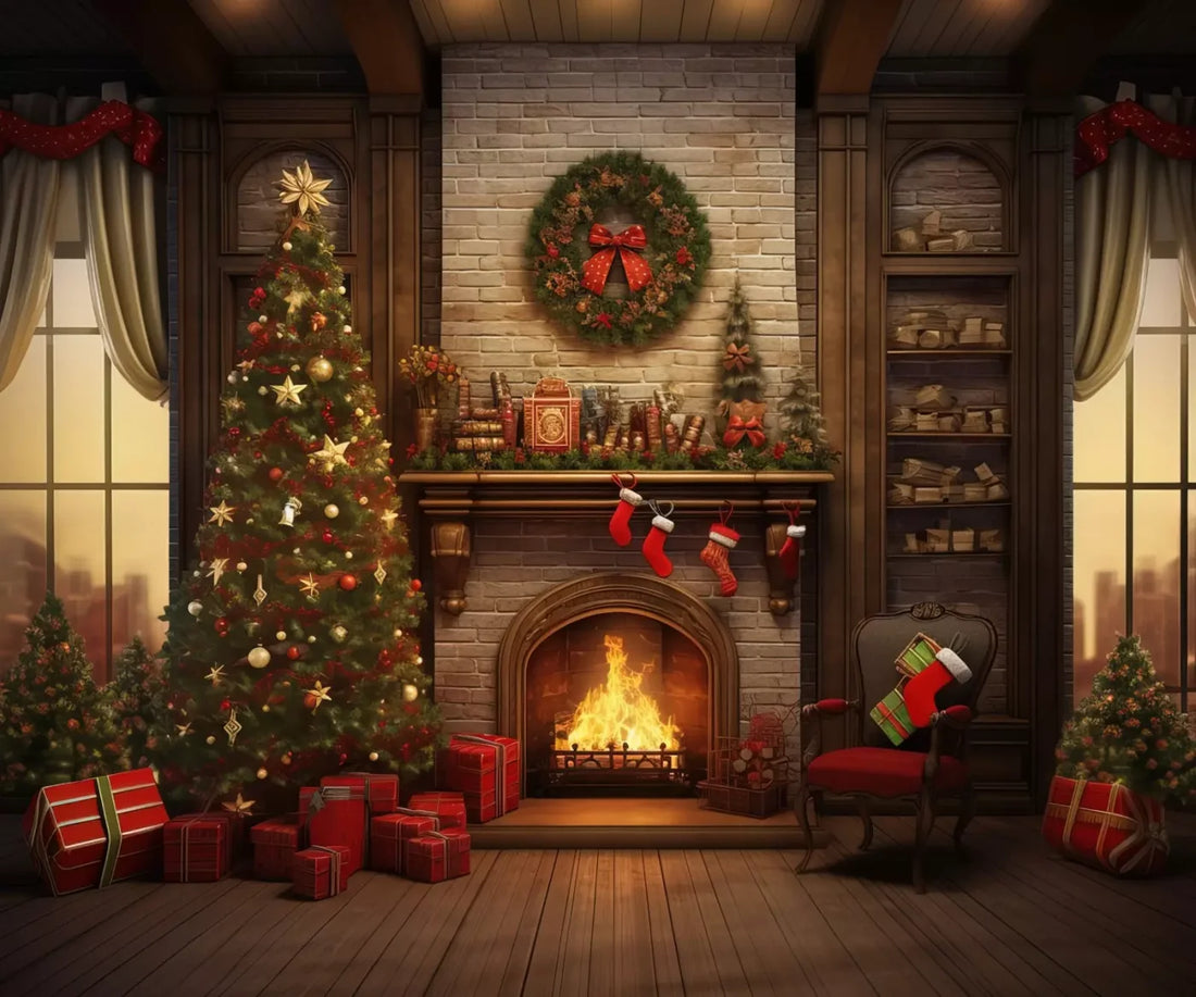 Christmas In The City 5’X4’2 Fleece (60 X 50 Inch) Backdrop