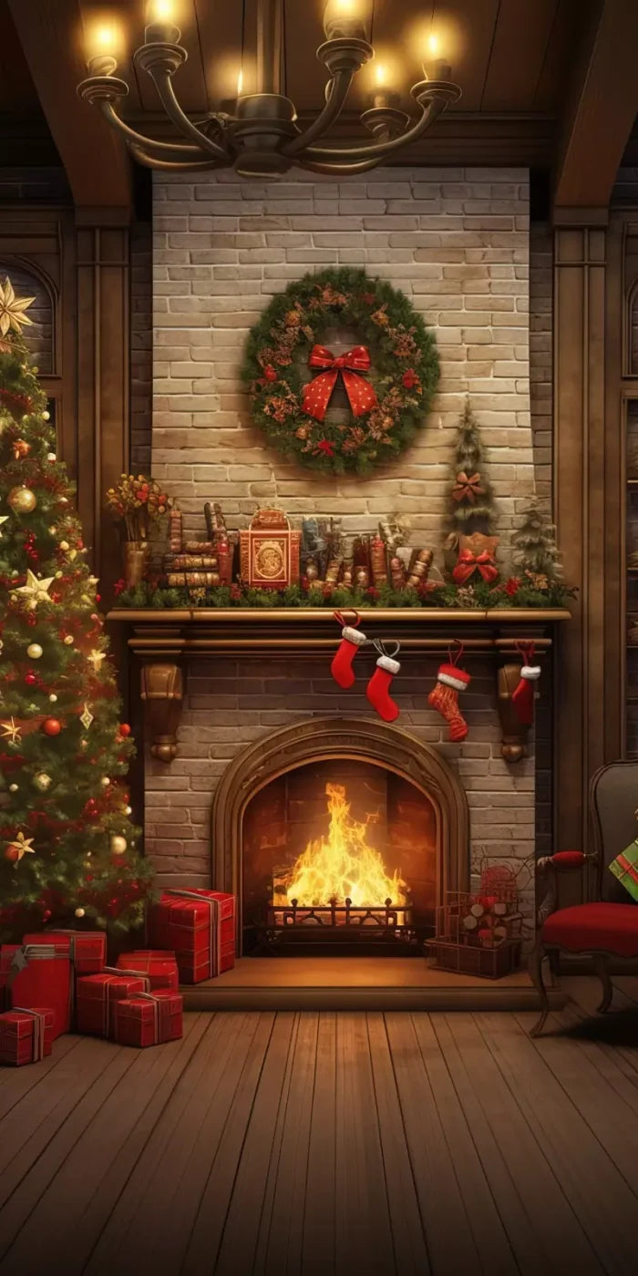 Christmas In The Woods 10’X20’ Ultracloth (120 X 240 Inch) Backdrop