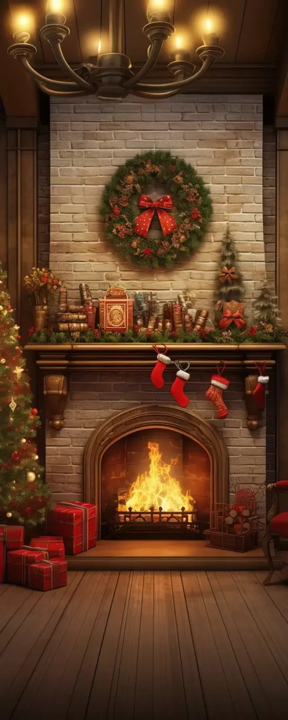 Christmas In The Woods 8’X20’ Ultracloth (96 X 240 Inch) Backdrop