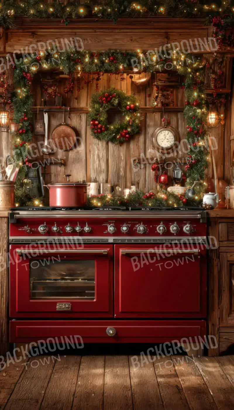 Christmas Kitchen 8’x14’ UltraCloth (96 x 168 inch) Backdrop