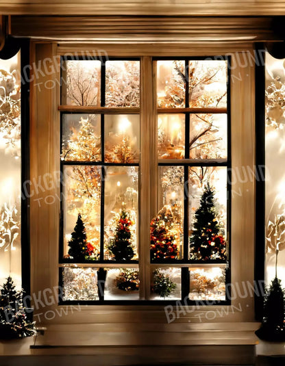 Christmas Lights 6X8 Fleece ( 72 X 96 Inch ) Backdrop