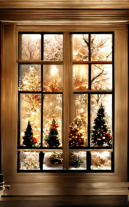 Christmas Lights 9X14 Ultracloth ( 108 X 168 Inch ) Backdrop