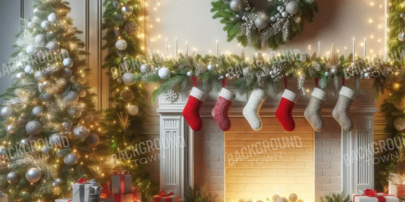 Christmas Magic 16’X8’ Ultracloth (192 X 96 Inch) Backdrop