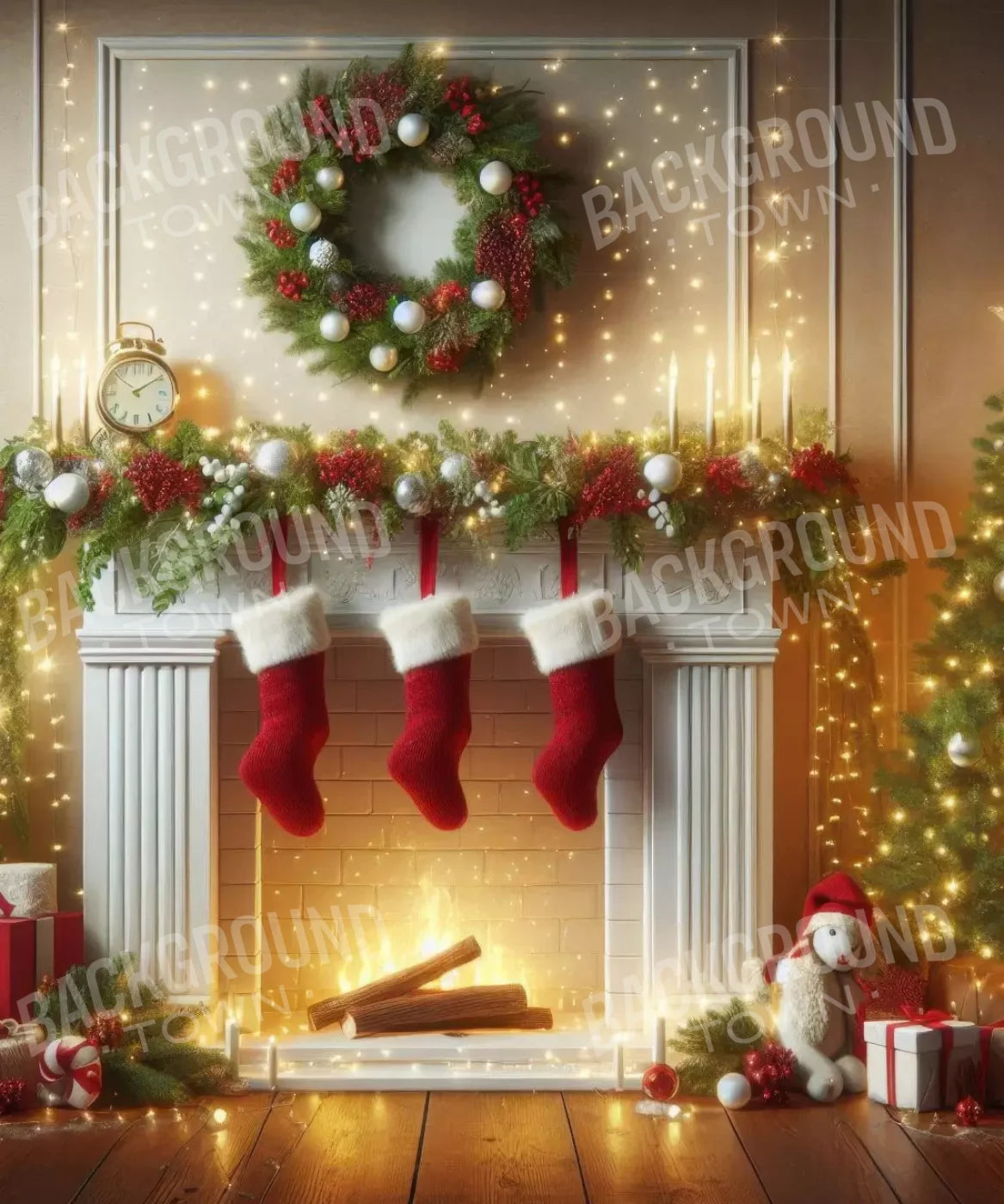 Christmas Magic 2 10’X12’ Ultracloth (120 X 144 Inch) Backdrop