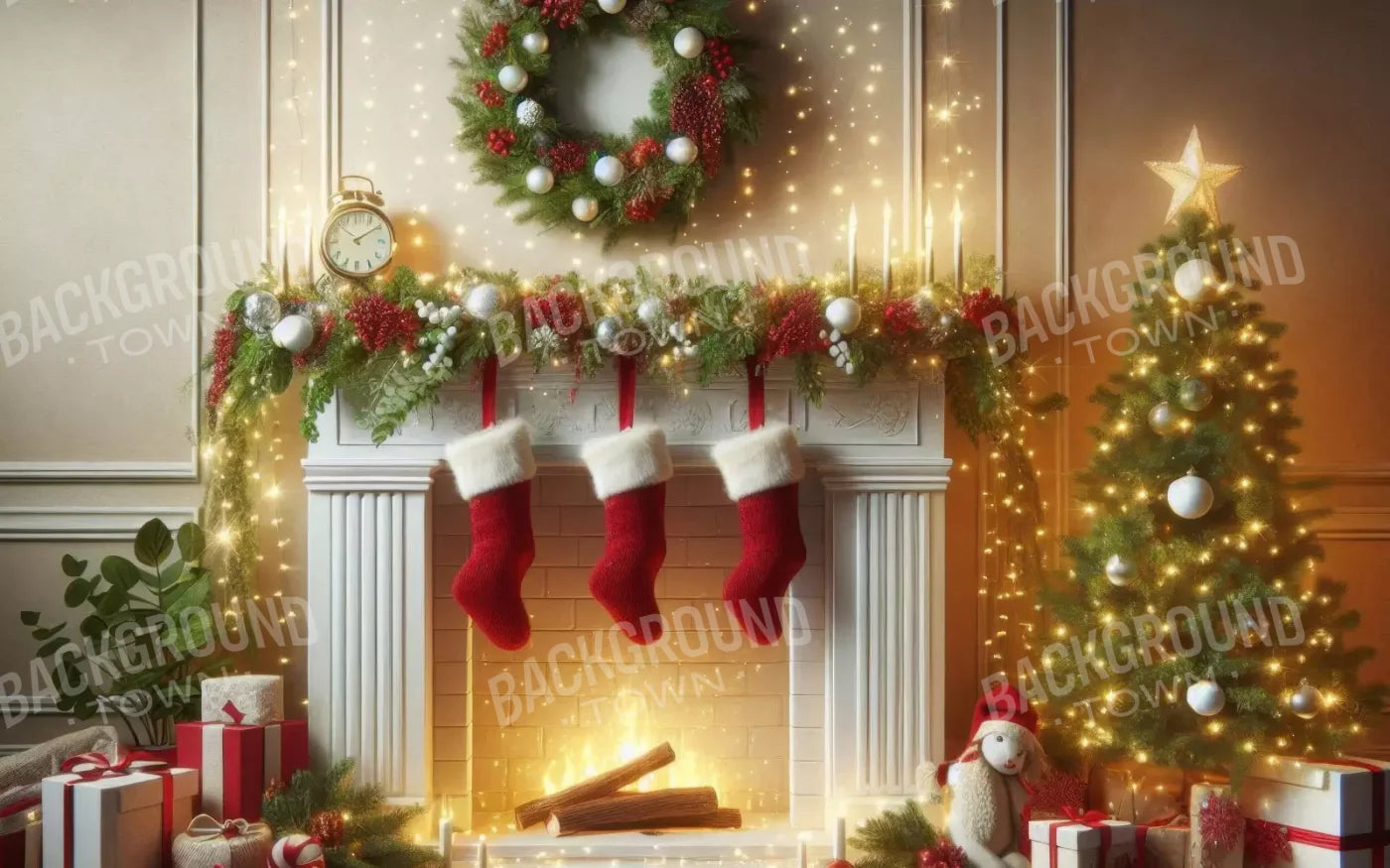 Christmas Magic 2 16’X10’ Ultracloth (192 X 120 Inch) Backdrop