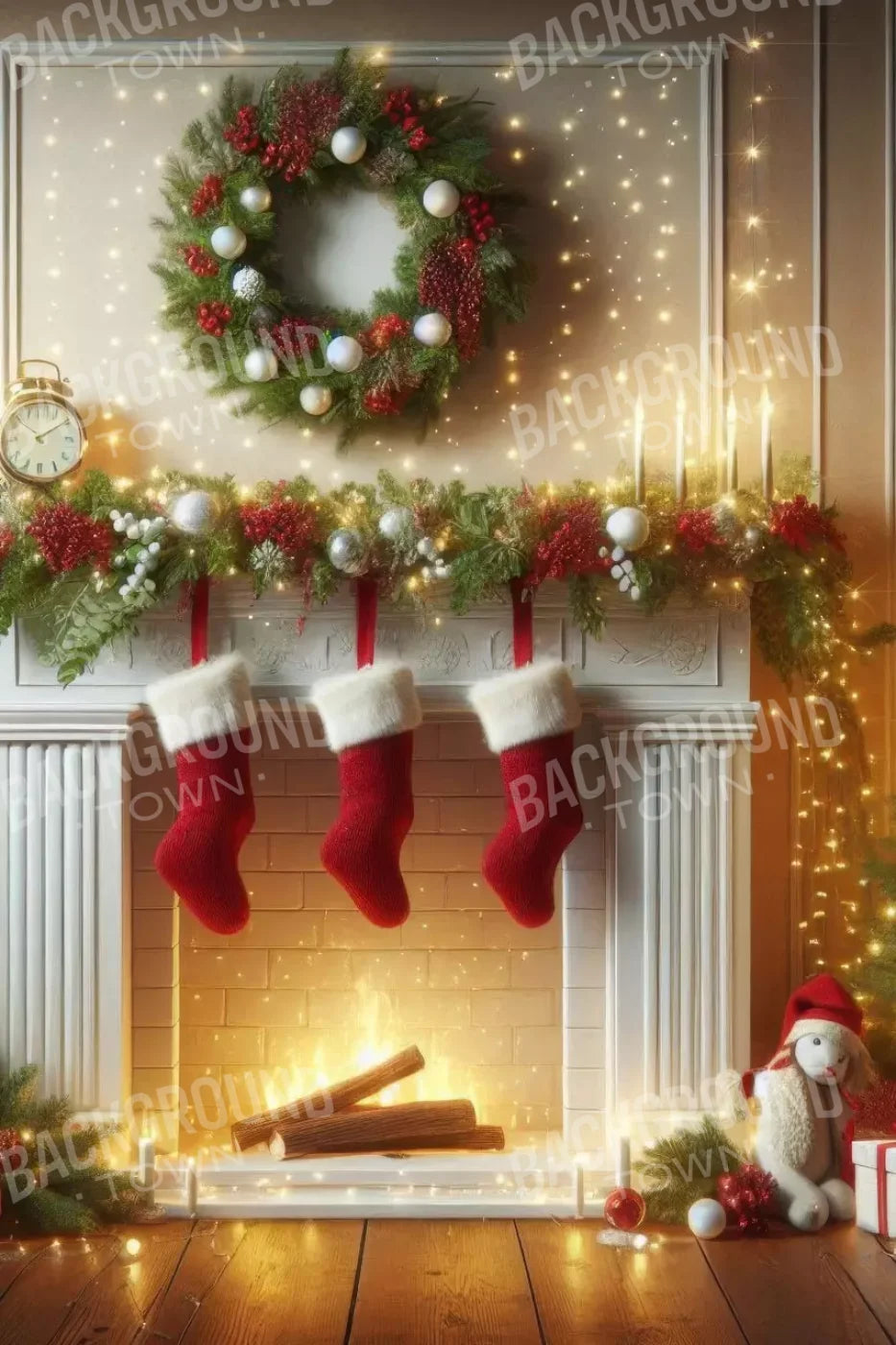 Christmas Magic 2 8’X12’ Ultracloth (96 X 144 Inch) Backdrop