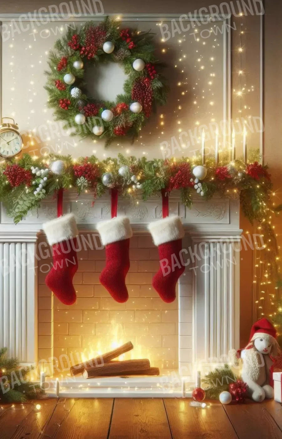 Christmas Magic 2 9’X14’ Ultracloth (108 X 168 Inch) Backdrop