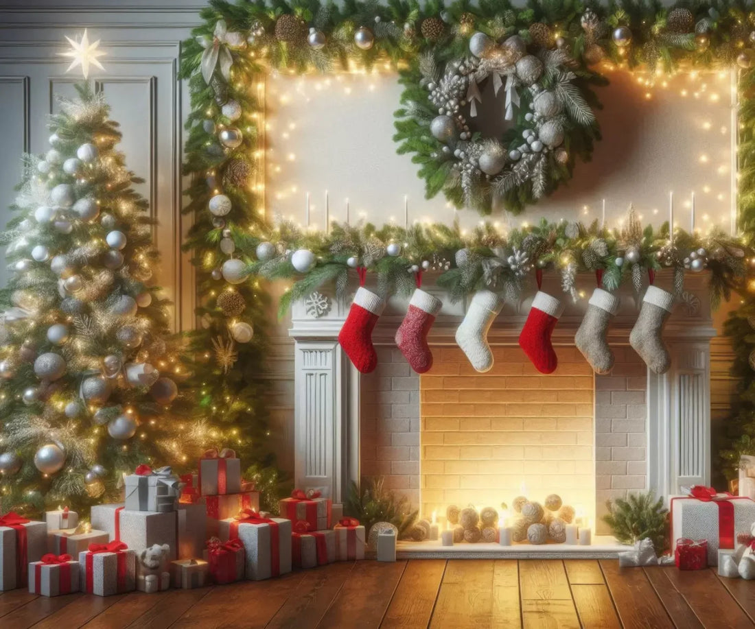Christmas Magic 5’X4’2 Fleece (60 X 50 Inch) Backdrop