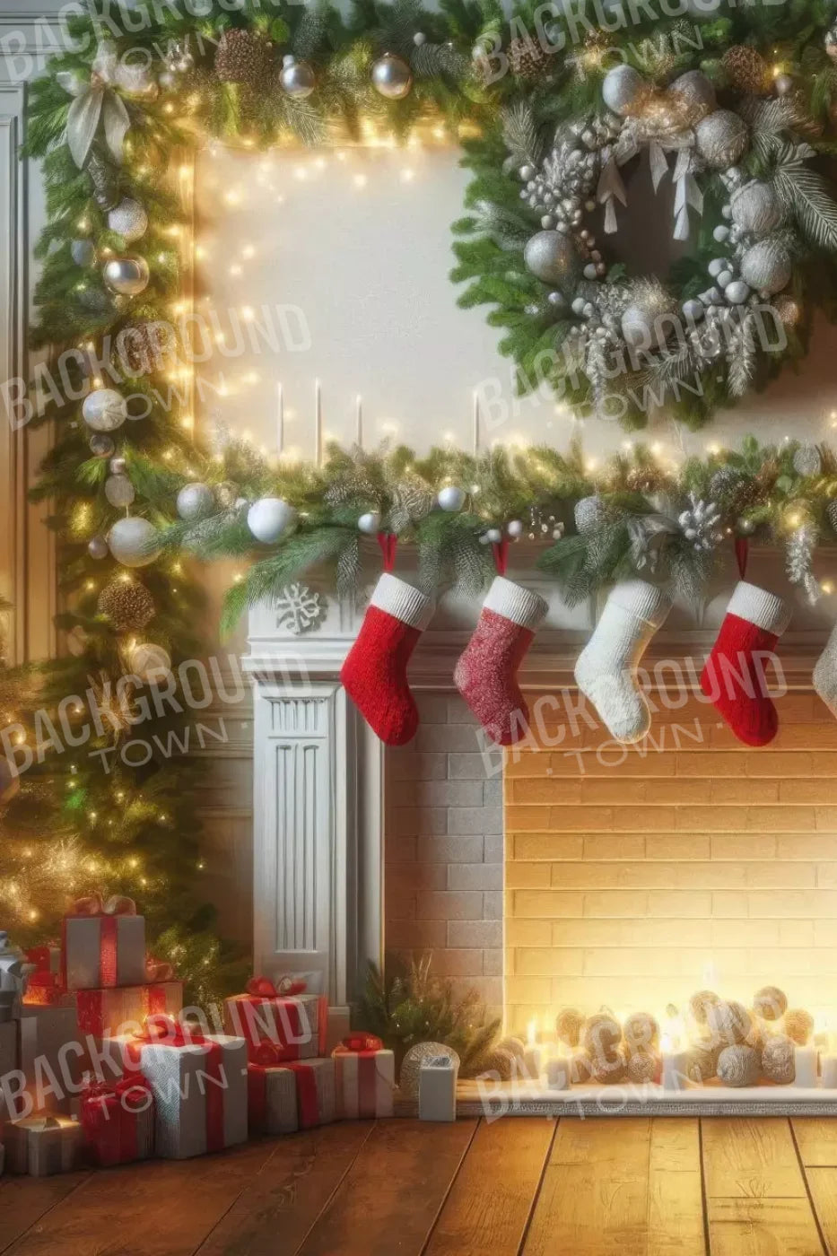 Christmas Magic 8’X12’ Ultracloth (96 X 144 Inch) Backdrop