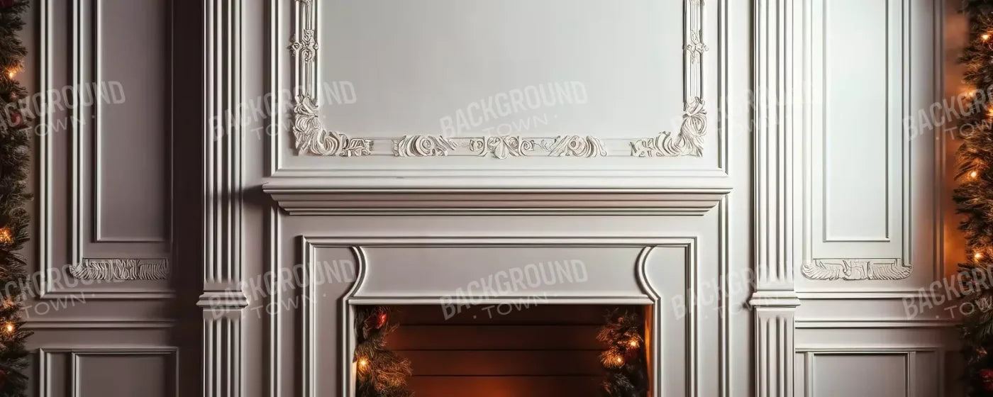 Christmas Mantle Iii 20’X8’ Ultracloth (240 X 96 Inch) Backdrop