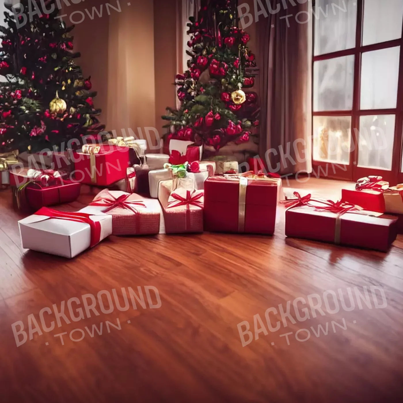 Christmas Morning I 10’X10’ Ultracloth (120 X Inch) Backdrop