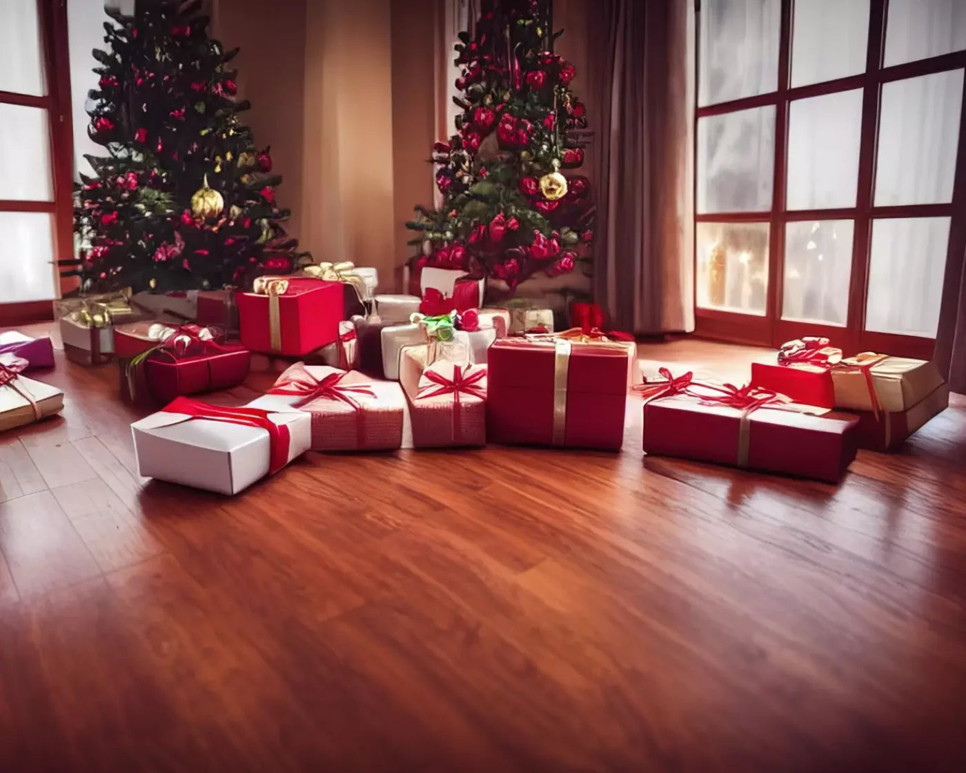 Christmas Morning I 10’X8’ Fleece (120 X 96 Inch) Backdrop