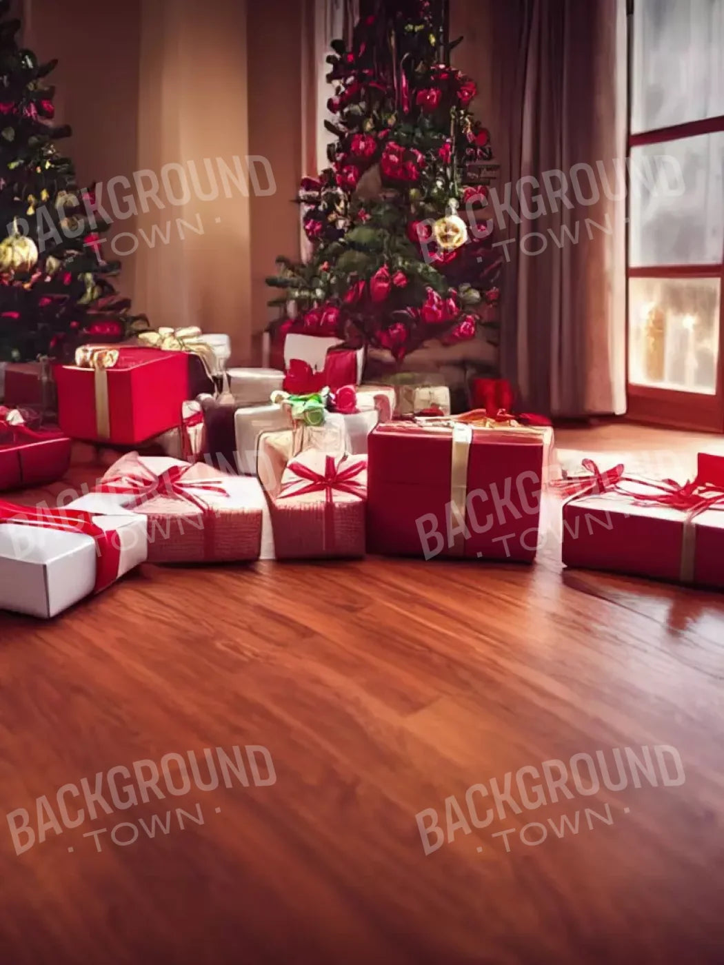 Christmas Morning I 5’X6’8 Fleece (60 X 80 Inch) Backdrop