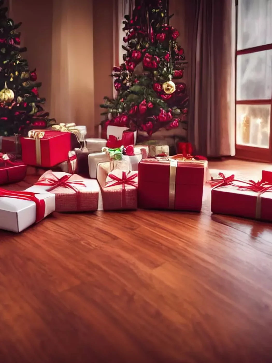 Christmas Morning I 6’X8’ Fleece (72 X 96 Inch) Backdrop